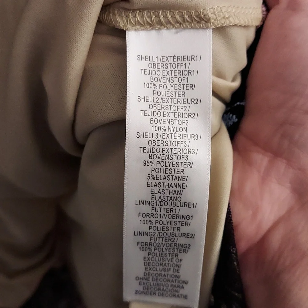 ADRIANNA PAPELL Black Floral Embroidered Tiered Fit Off-the-Shoulder Dress NEW 6 - Picture 14 of 15